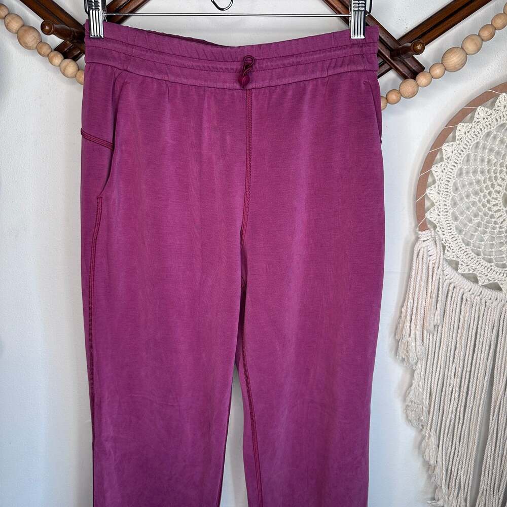 Lululemon Softstreme High Rise Deep Berry Pink Straight Leg Pants